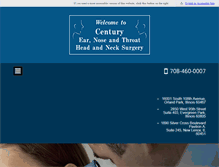 Tablet Screenshot of centuryearnosethroat.com